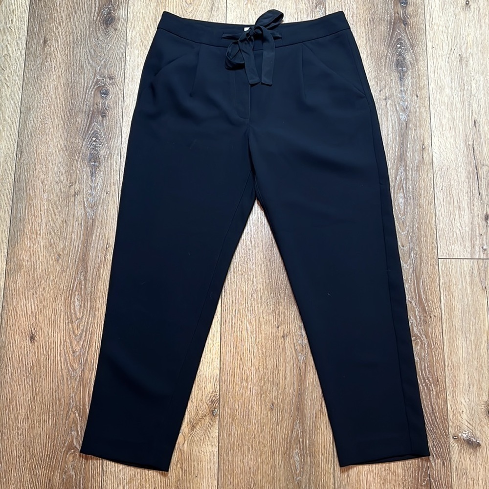 Aritzia Wilfred Black Belted Pants Size 10